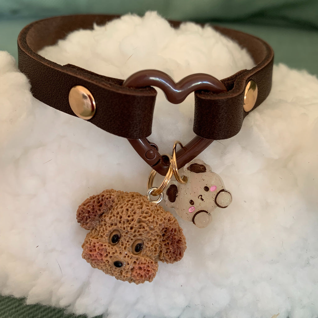 Pack Home collar piel con charms