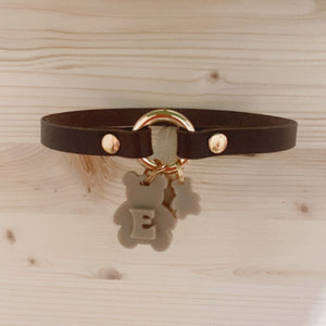 Pack Home collar piel con chapa